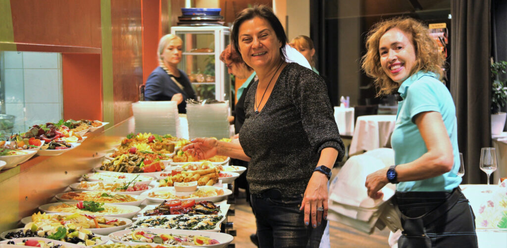 Buffet im Restaurant SchwamEdinge